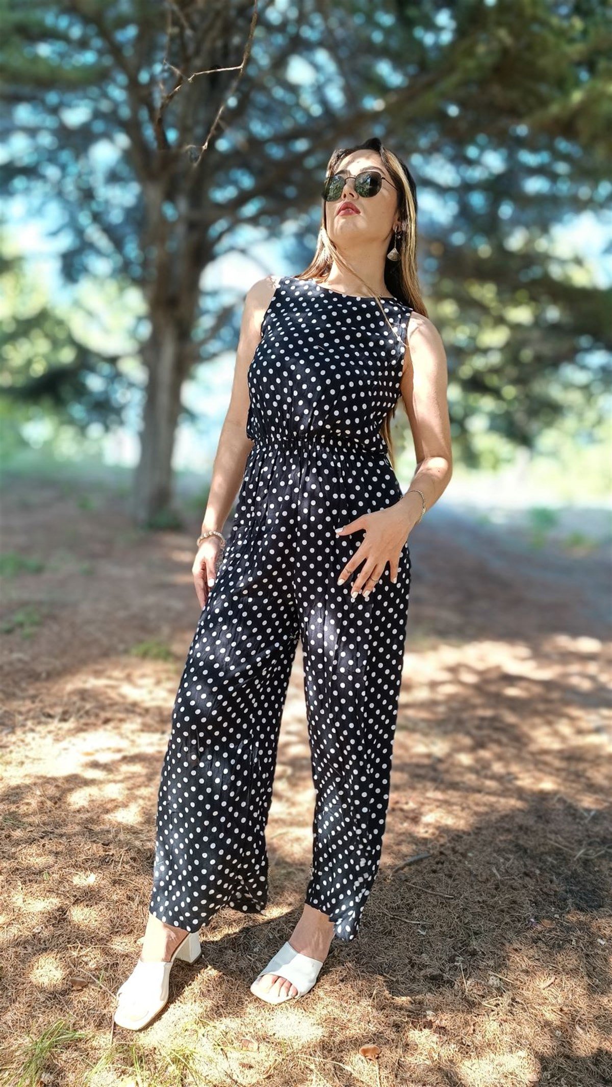 PUANTİYELİ PAMUKLU İNCE KUMAŞ YAZLIK TULUM