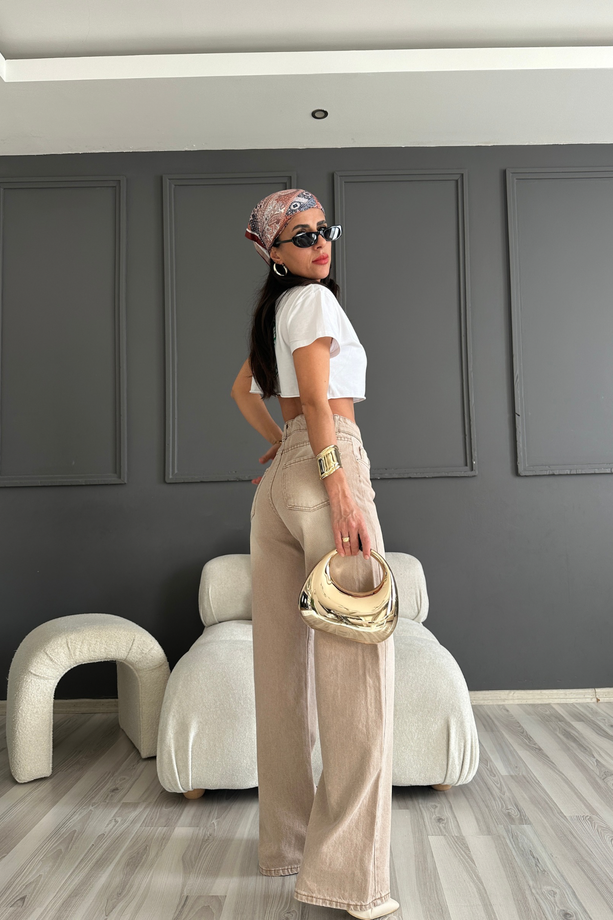 Bej Linda Denim