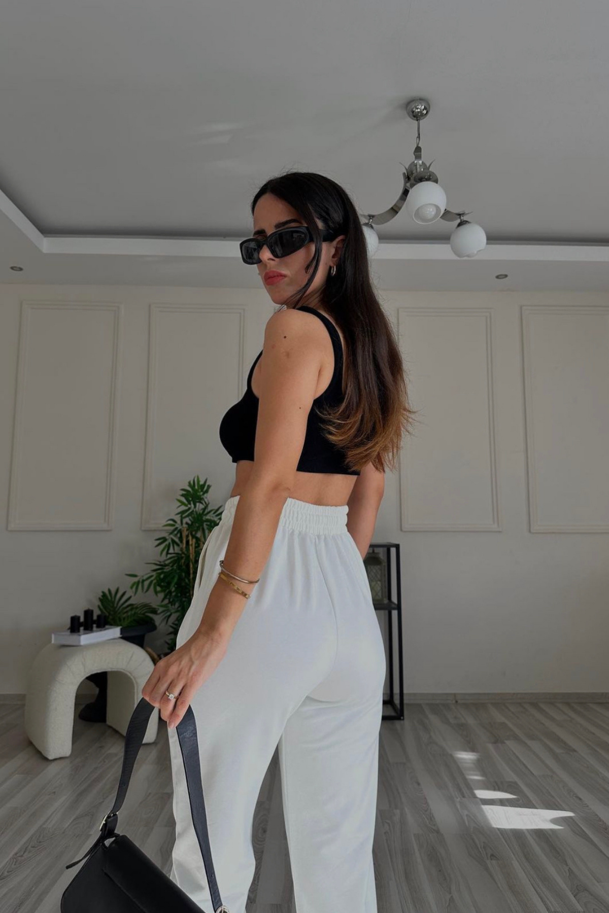 Beyaz Sd Jogger Eşofman
