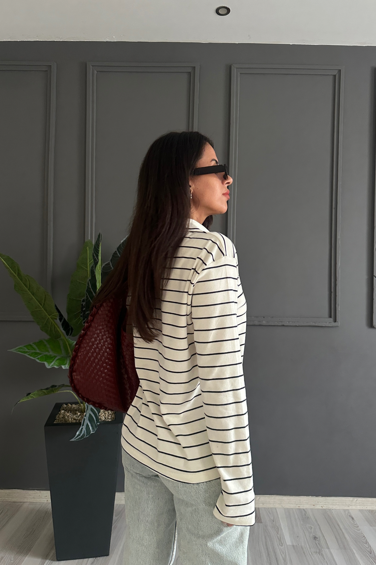 Çizgili Polo Yaka Basic