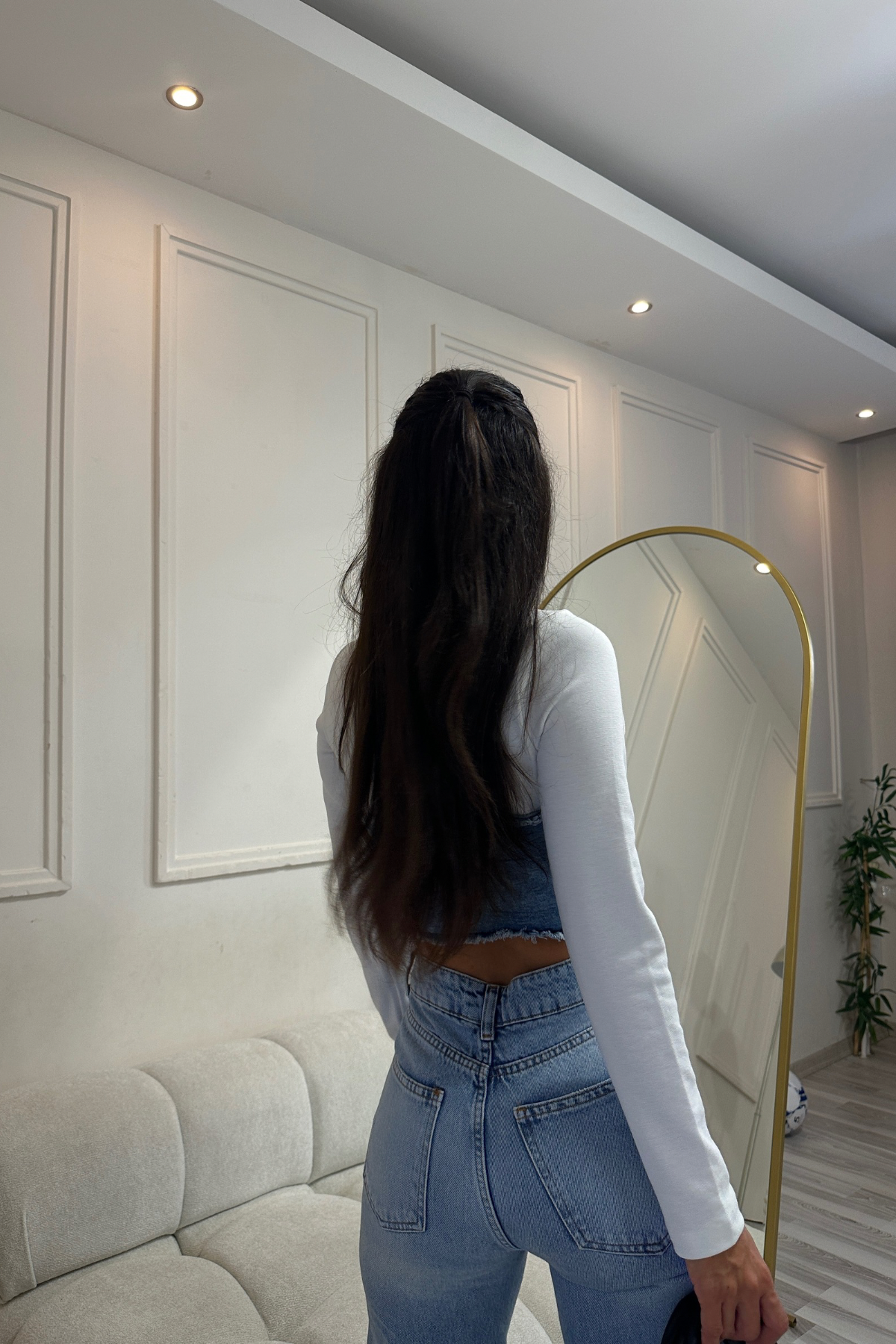 Denim Detaylı Fecia Bluz 