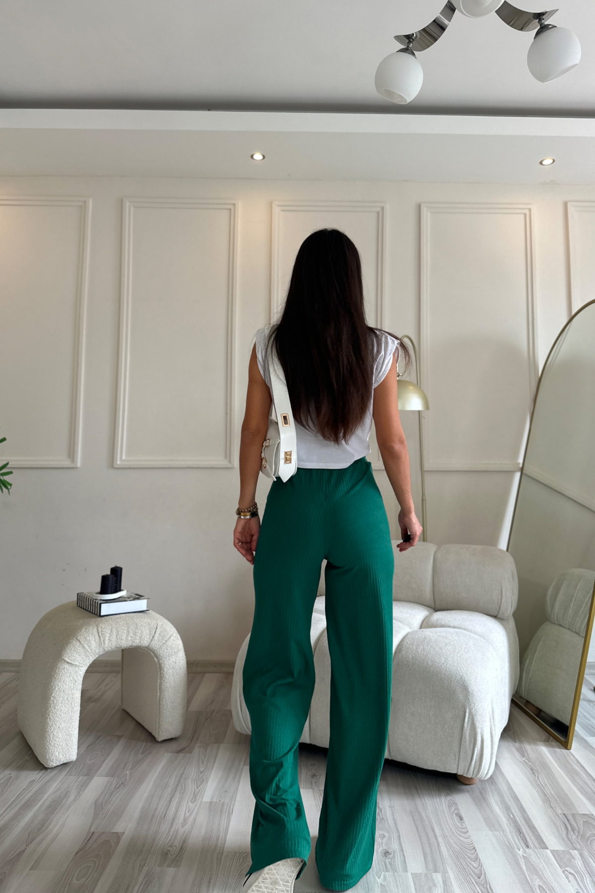 Fitilli Ultra Yumuşak Yeşil Eşofman Alt