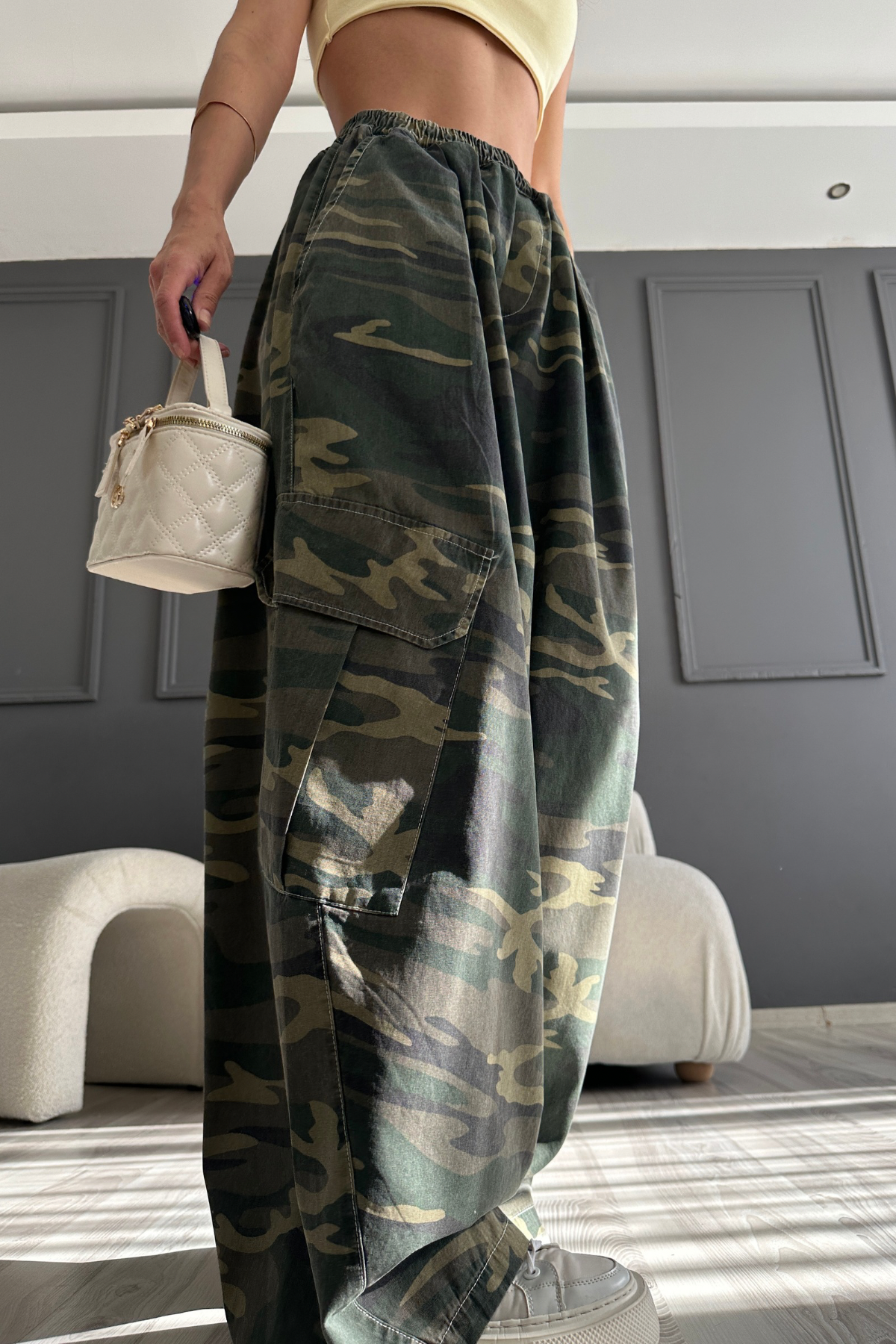 Kamuflaj Bol Baça Tactical Pantolon