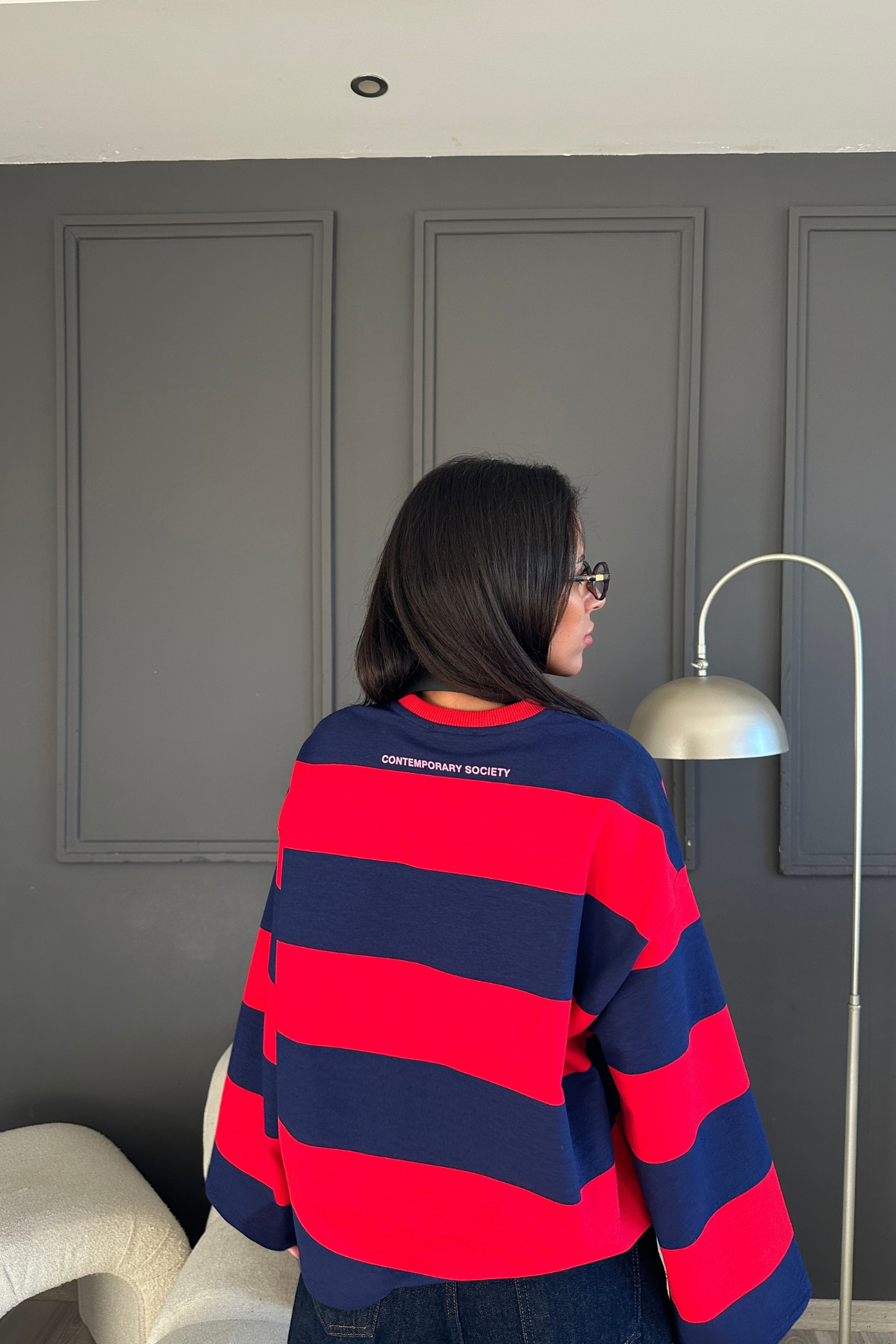Kırmızı Siyah New York Sweat