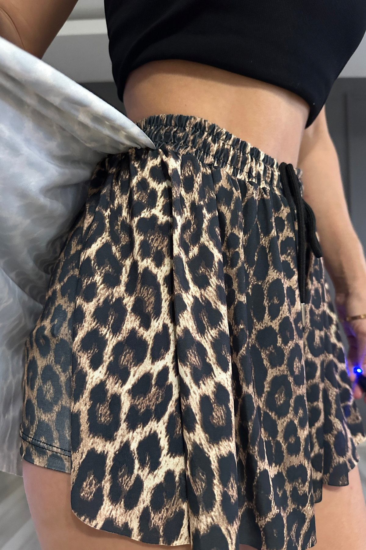 Leopar Şort Etek