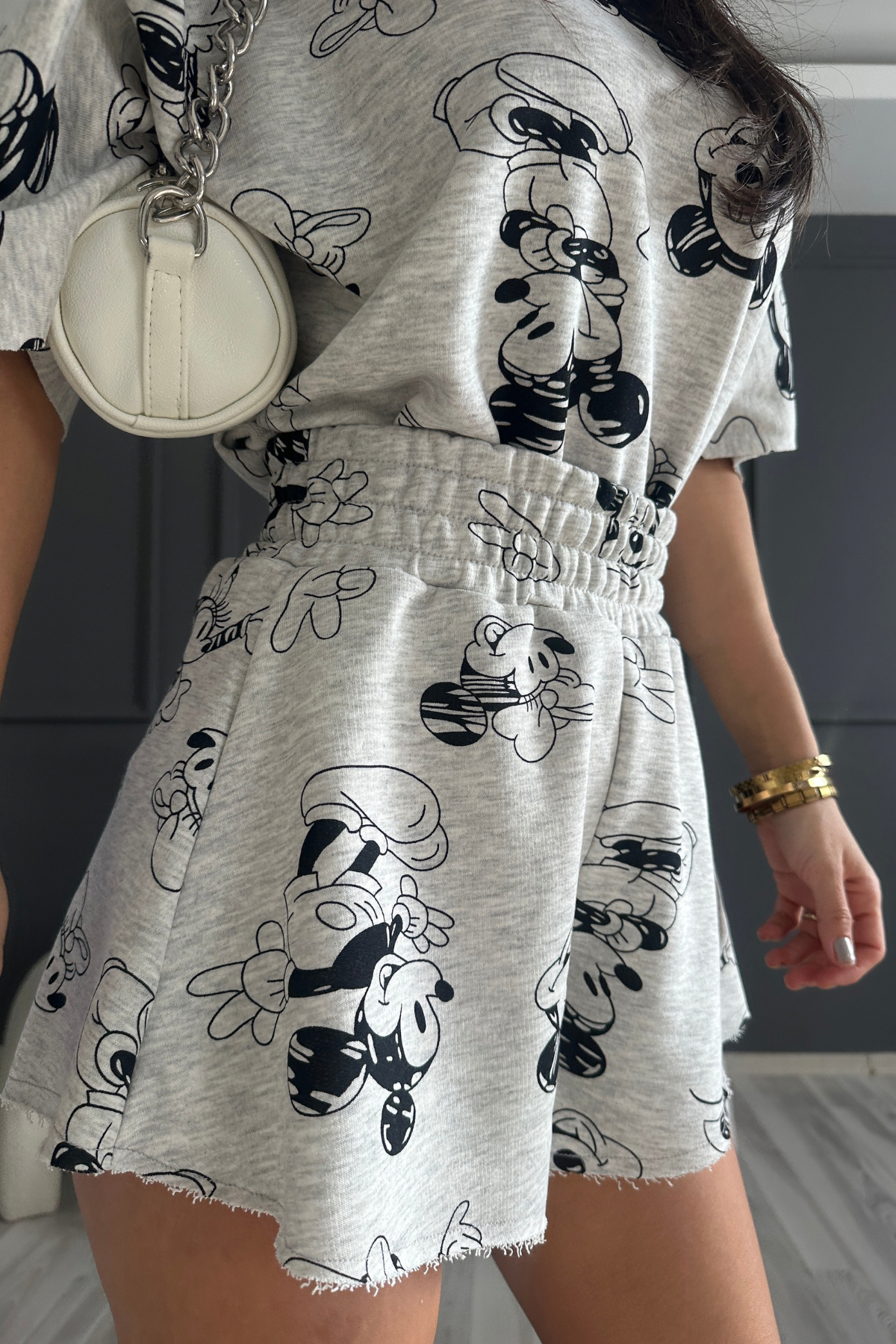 Ms Detay Çan Şort Tshirt Takım