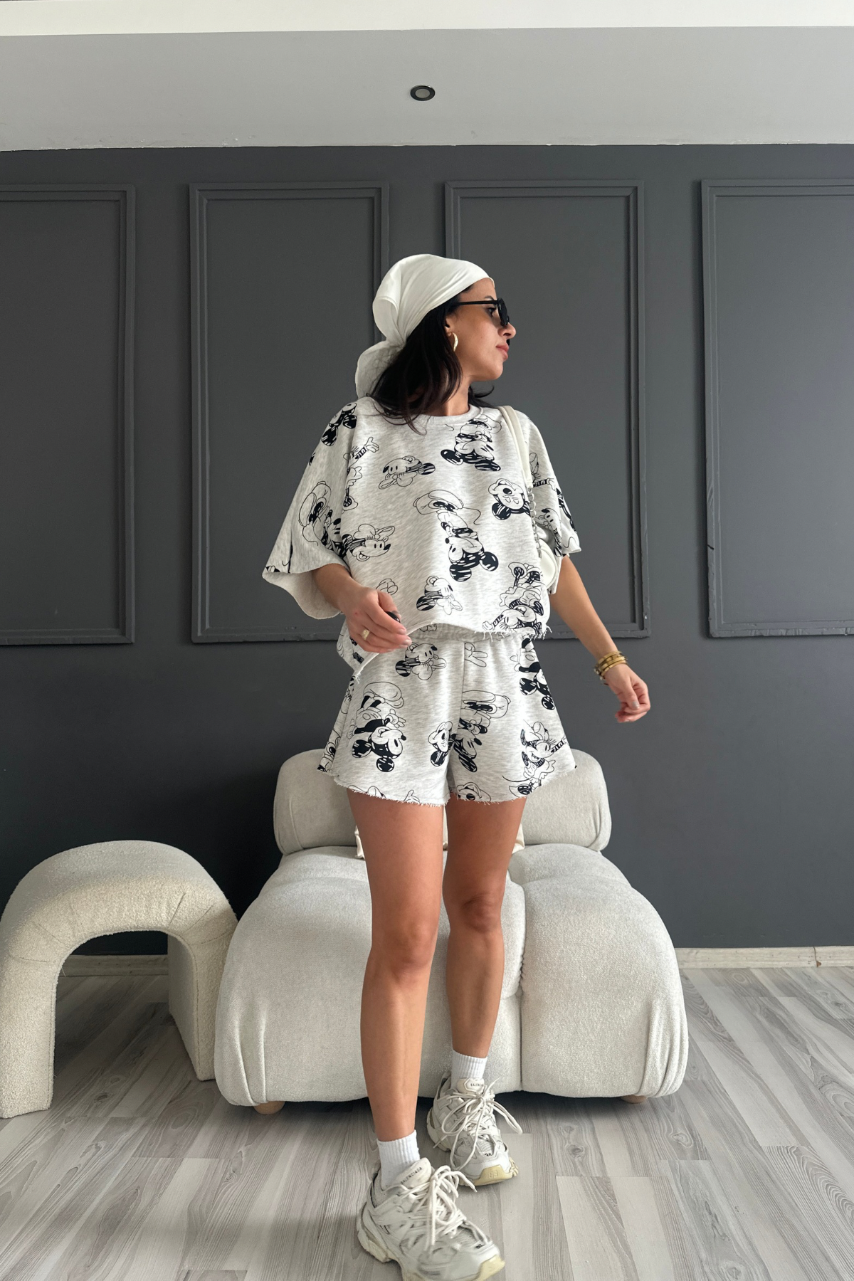 Ms Detay Çan Şort Tshirt Takım