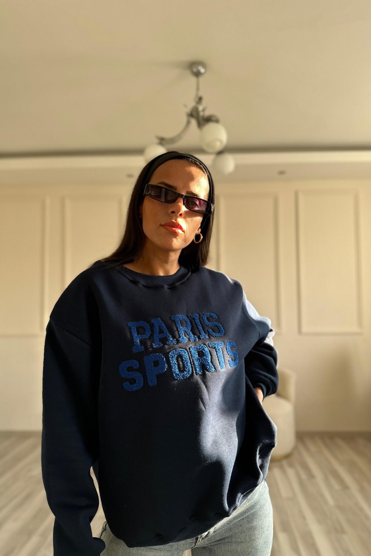 Paris Support Mavi Sweatshirt 