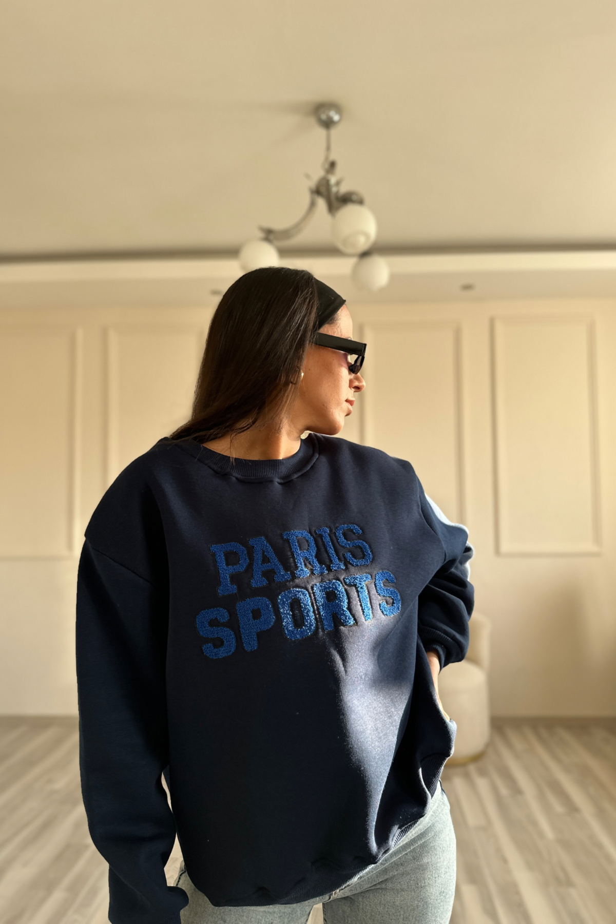 Paris Support Mavi Sweatshirt 