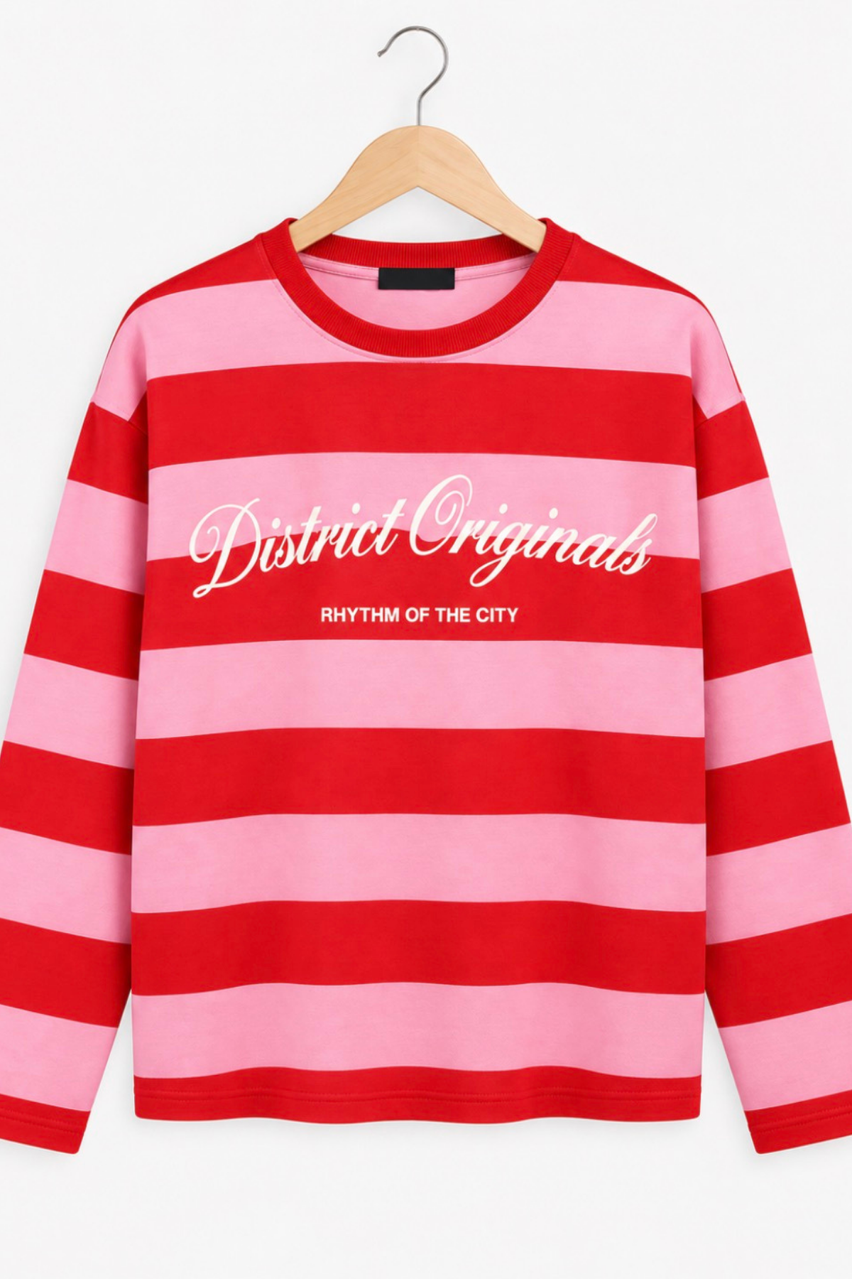 Pembe Çizgili Disrtict Sweat