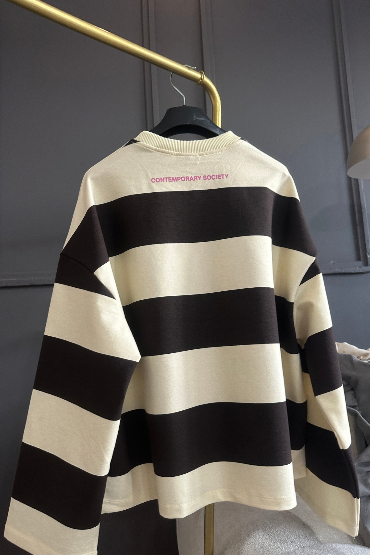 Sarı Kahve New York Sweat