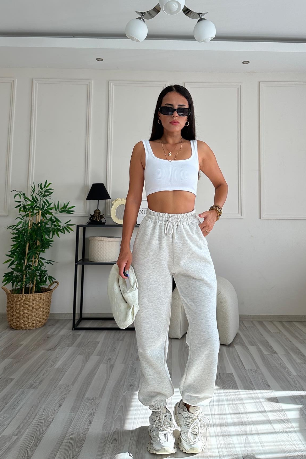 Style Of Gri Jogger Eşofman Altı