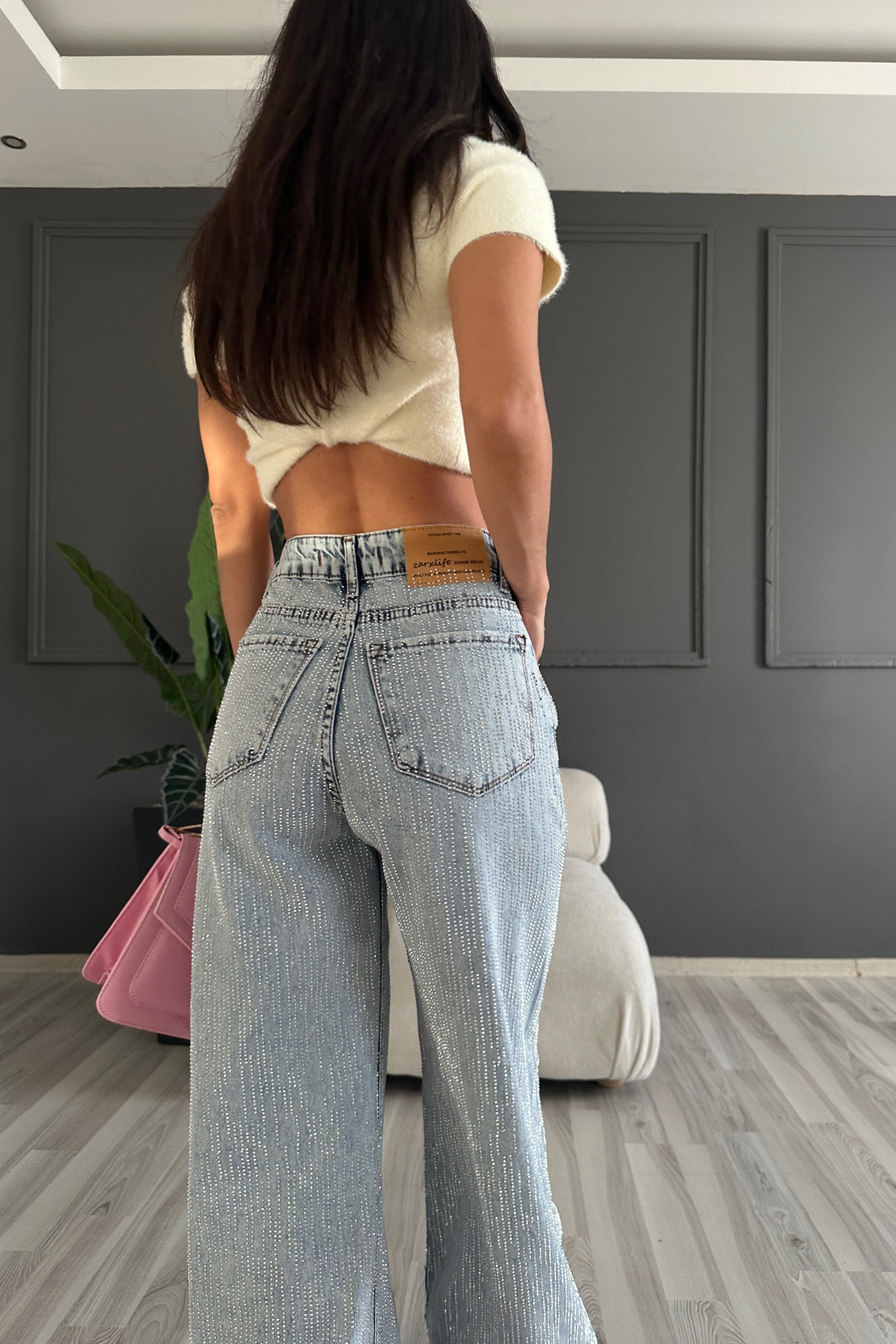 Tasarım Chery Işıltılı Denim