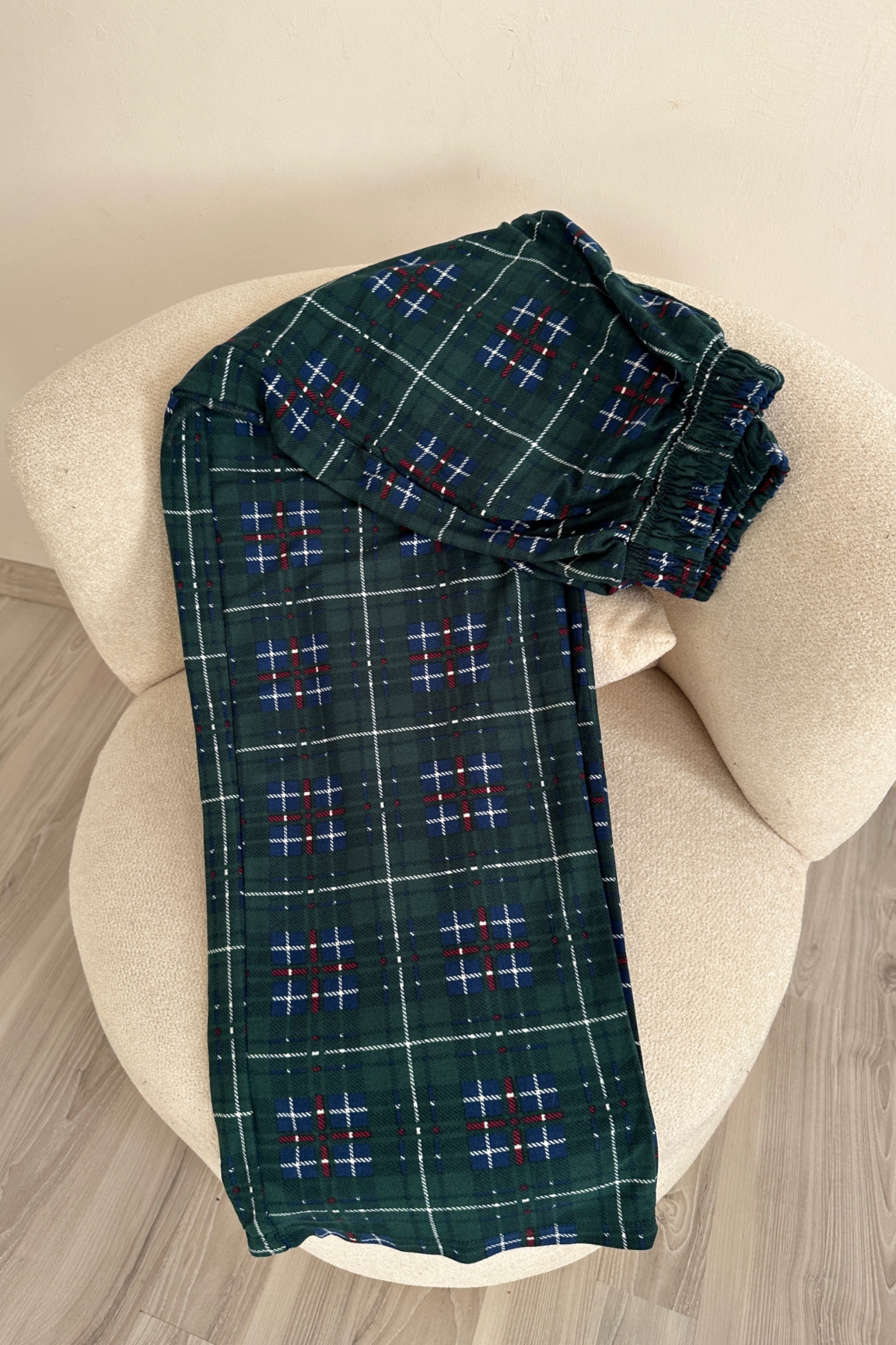 Yeşil Yumuşak Dokulu Pijama Altı