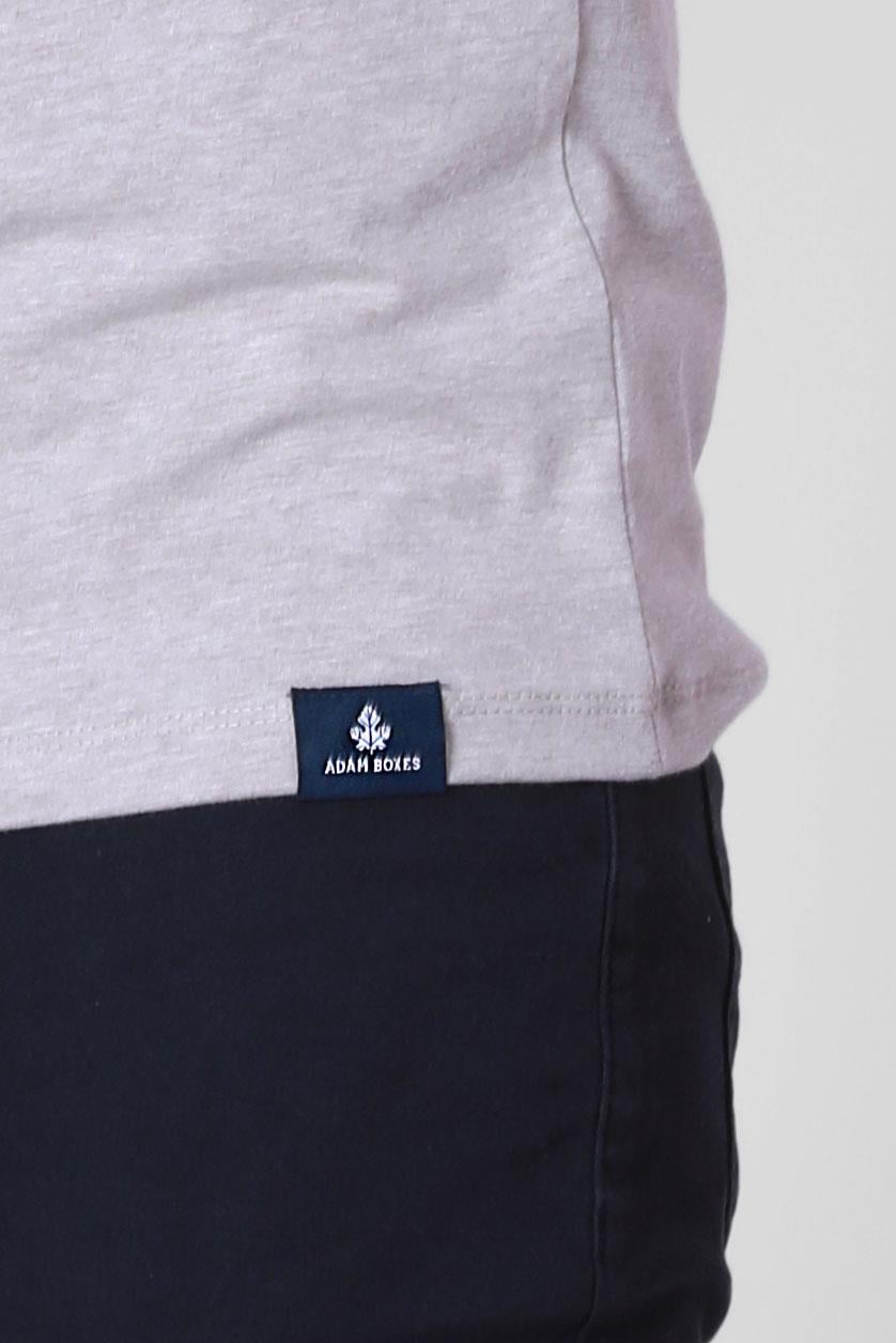 ADAM BOXESADAM BOXES Düğmeli Bisiklet Yaka Uzun Kollu T-shirt NP-Collargo - Kahve Melanj