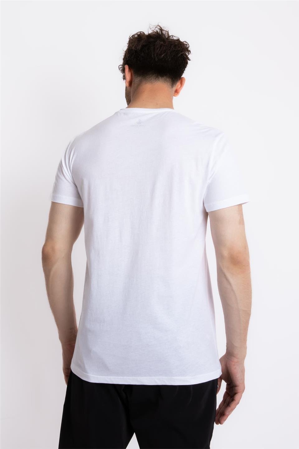 ADAM BOXESAdam Boxes Erkek/Unisex Baskılı O-Yaka T-shirt Anillo - Beyaz