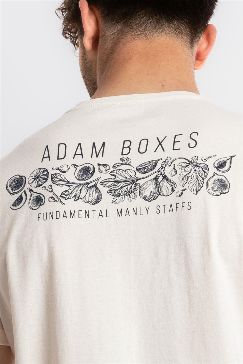 ADAM BOXESAdam Boxes Erkek/Unisex Baskılı O-Yaka T-shirt Bandos - Ham Pamuk