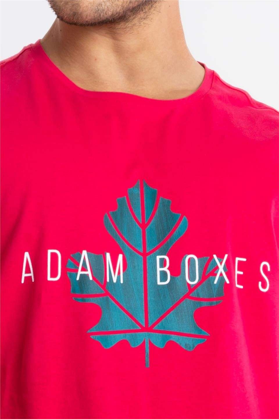ADAM BOXESAdam Boxes Erkek/Unisex Baskılı O-Yaka T-shirt Anillo - Macenta