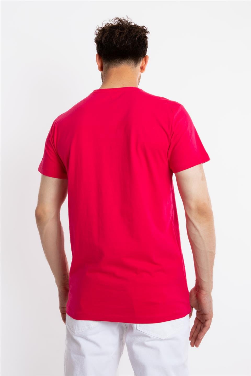 ADAM BOXESAdam Boxes Erkek/Unisex Baskılı O-Yaka T-shirt Apiso - Macenta