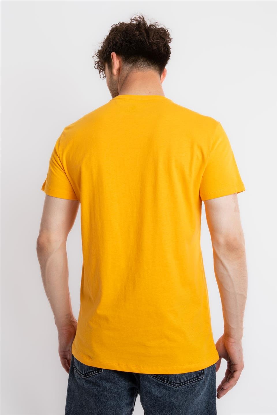 ADAM BOXESAdam Boxes Erkek/Unisex O-Yaka T-shirt Premiver - Koyu Sarı