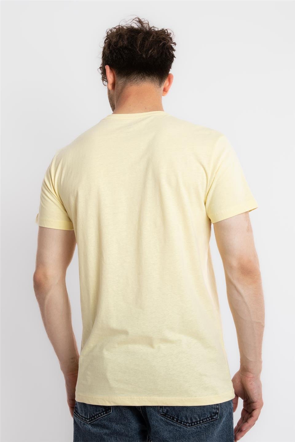 ADAM BOXESAdam Boxes Erkek/Unisex O-Yaka T-shirt Premiver - Açık Sarı