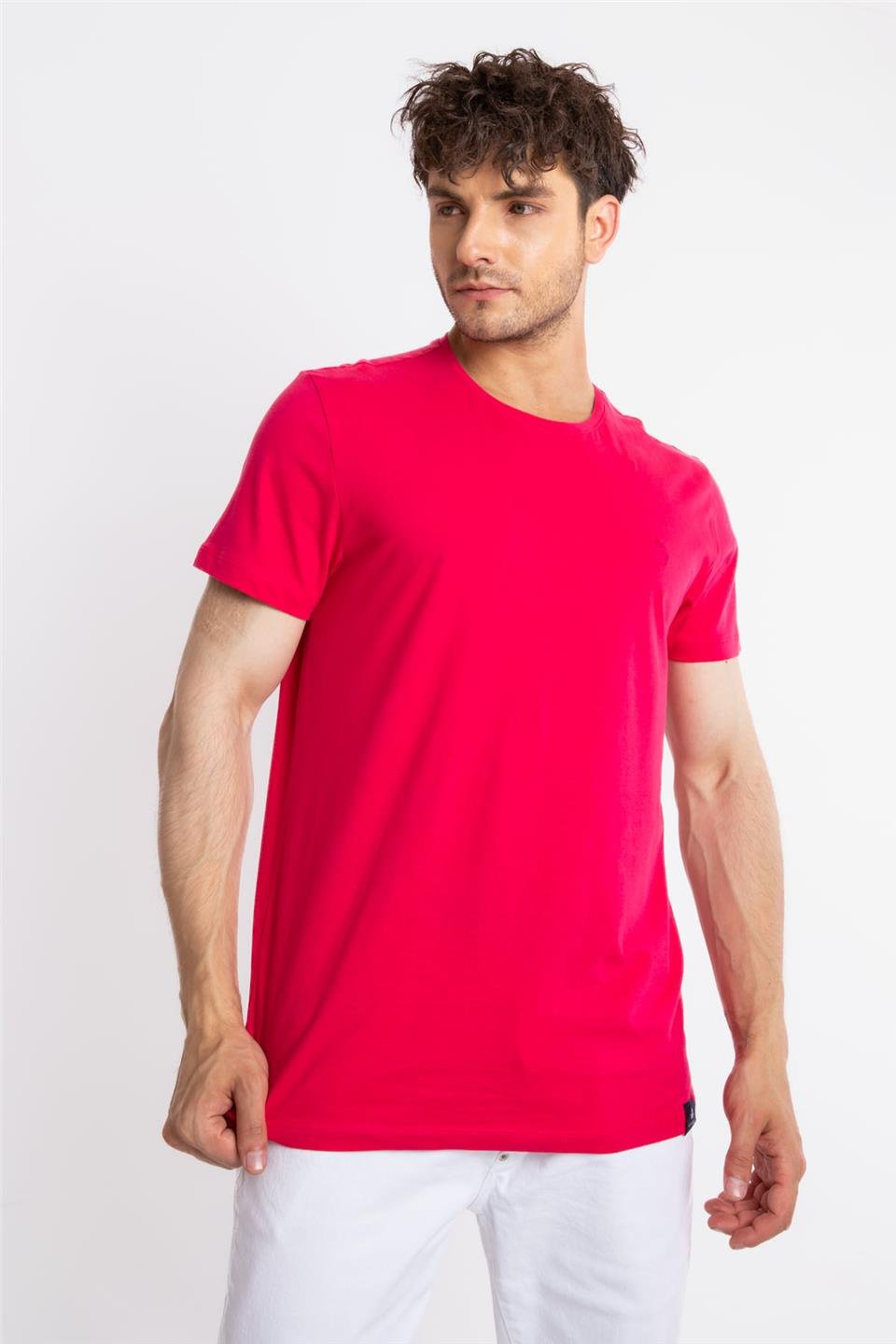 ADAM BOXESAdam Boxes Erkek/Unisex O-Yaka T-shirt Premiver - Macenta