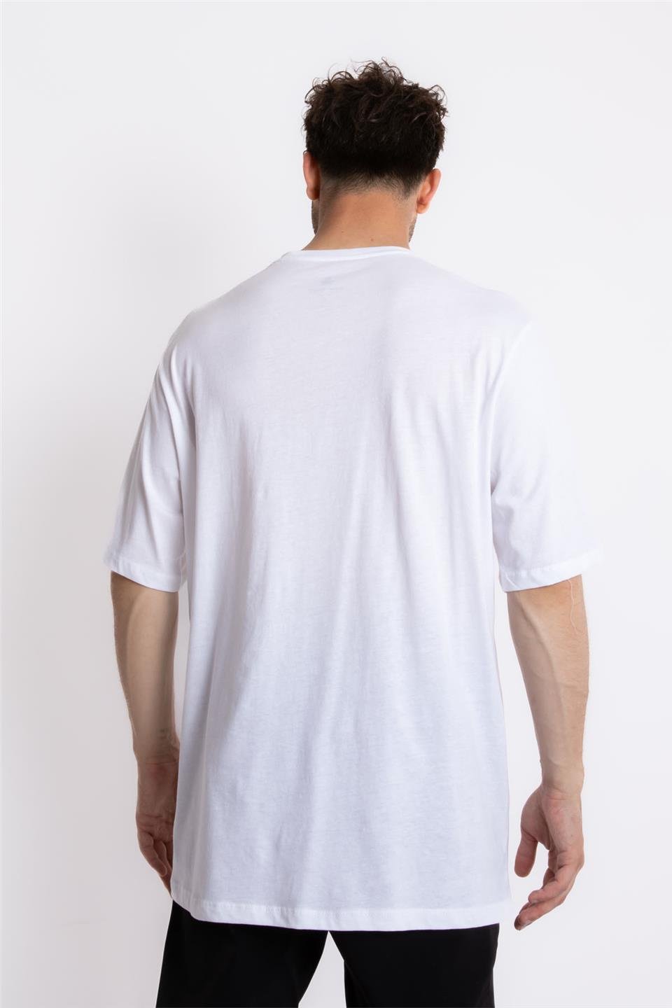 ADAM BOXESAdam Boxes Erkek/Unisex Oversize O-Yaka  T-shirt Fmsuelto - Beyaz
