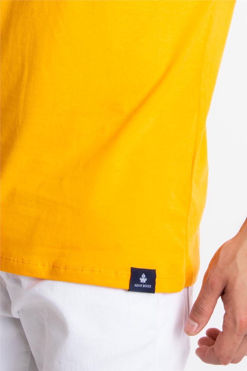 ADAM BOXESAdam Boxes Erkek/Unisex V-Yaka T-shirt Veralpes - Koyu Sarı