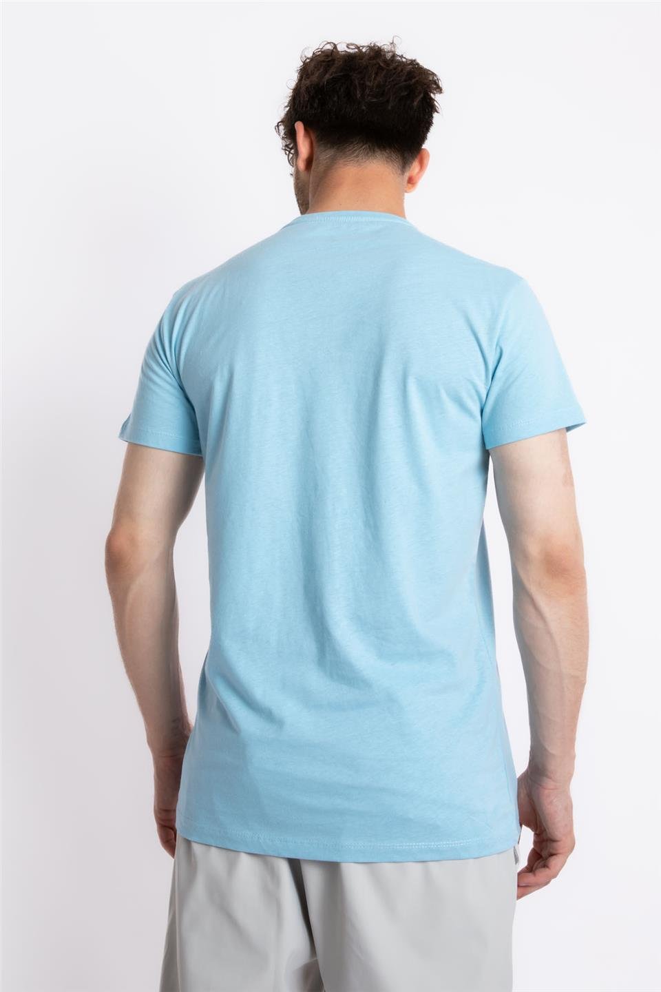 ADAM BOXESAdam Boxes Erkek/Unisex V-Yaka T-shirt Veralpes - Açık Mavi