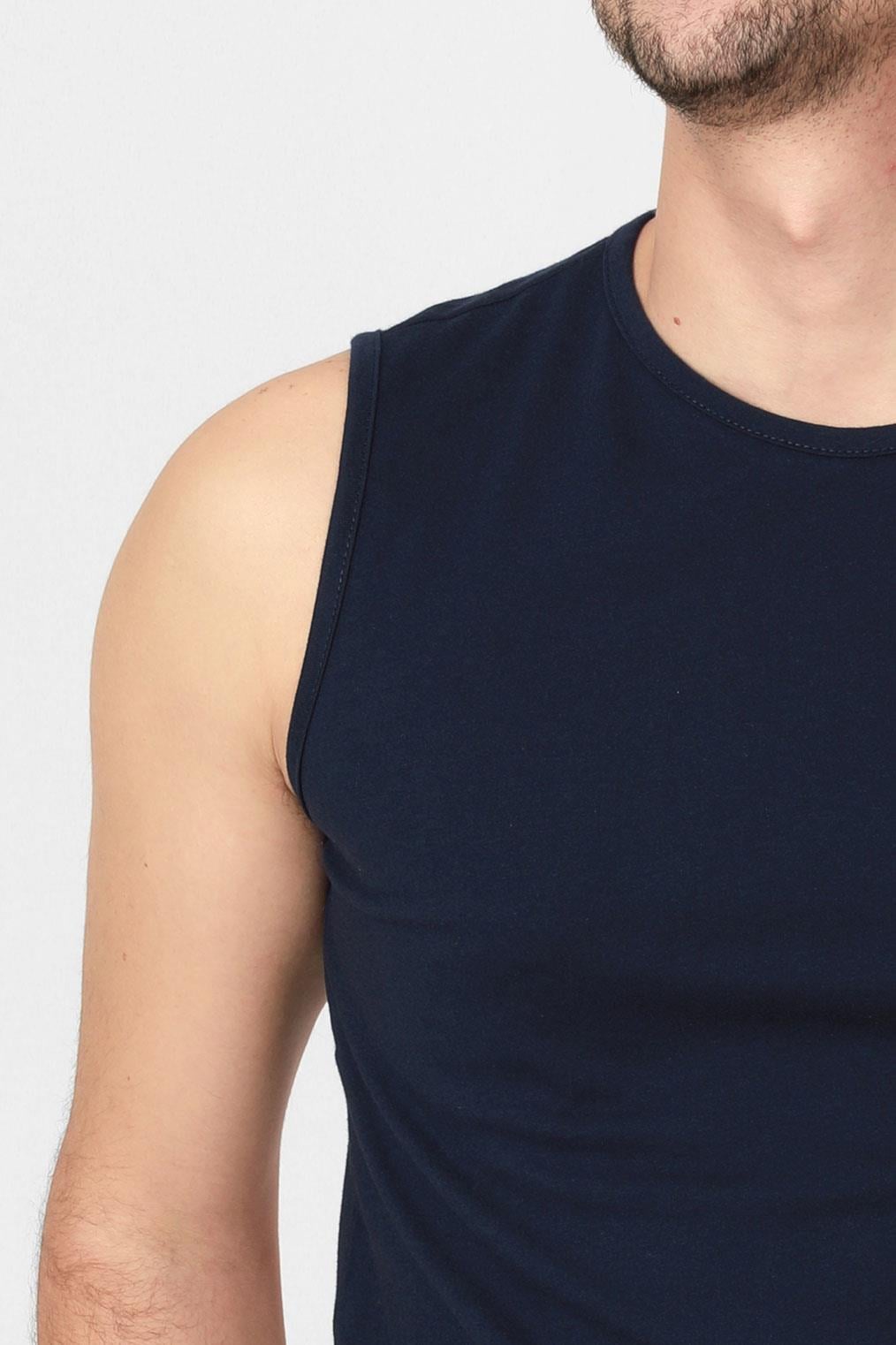 ADAM BOXESADAM BOXES O-Yaka Kolsuz T-shirt Cuerposino - Lacivert