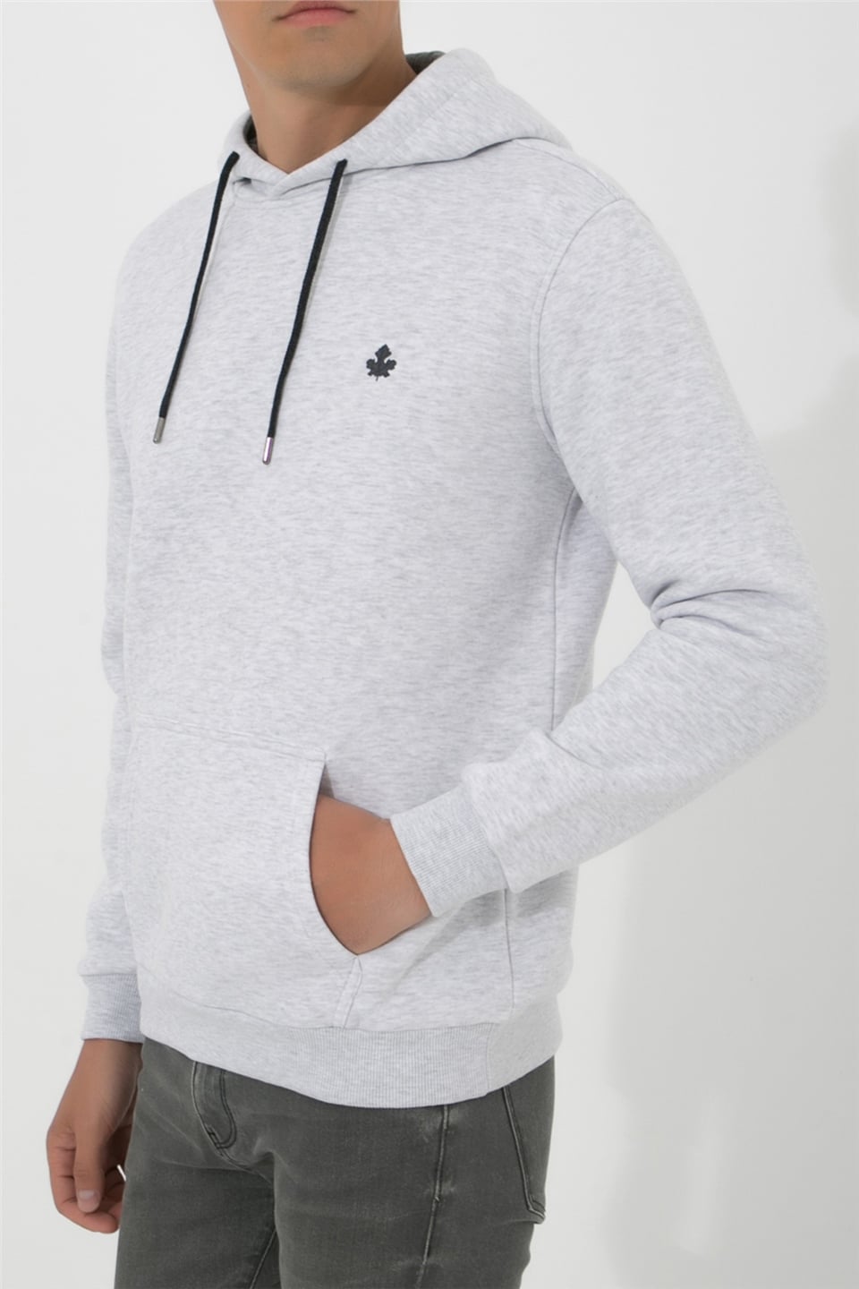 ADAM BOXESKapüşonlu Sweatshirt Siangela - Açık Gri