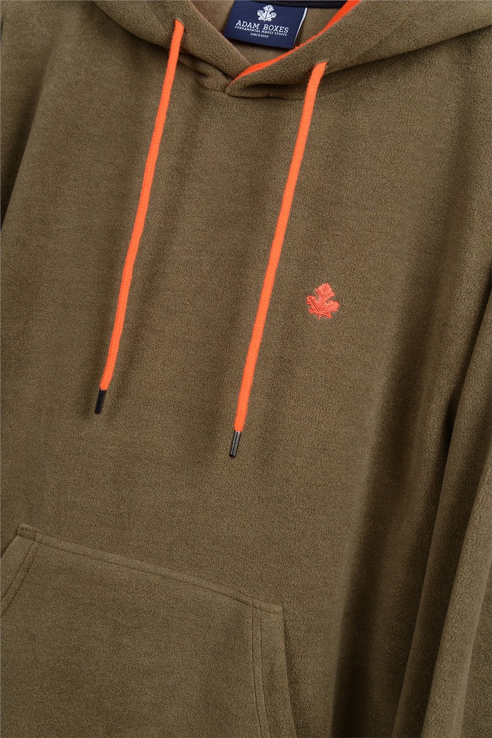 ADAM BOXESOversize Kapüşonlu Polar Sweatshirt Myndo - Haki