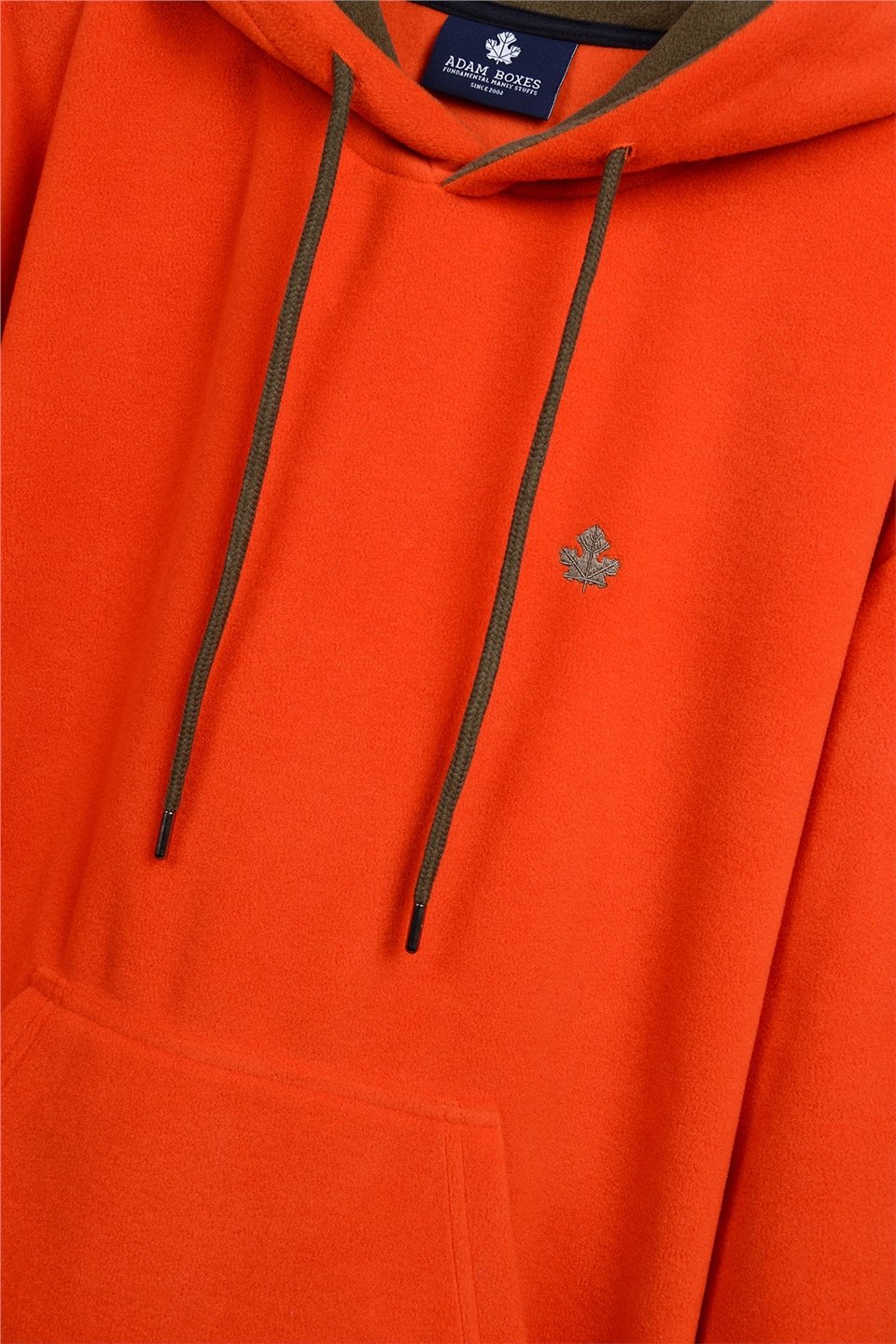 ADAM BOXESOversize Kapüşonlu Polar Sweatshirt Myndo - Turuncu