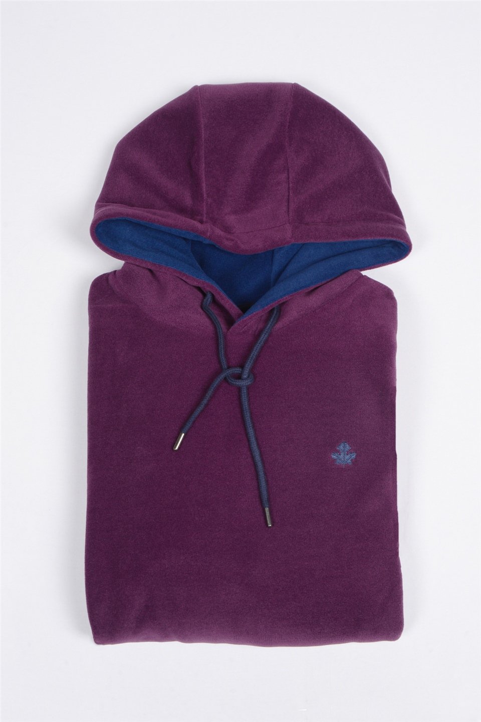 ADAM BOXESOversize Kapüşonlu Polar Sweatshirt Myndo - Koyu Mor