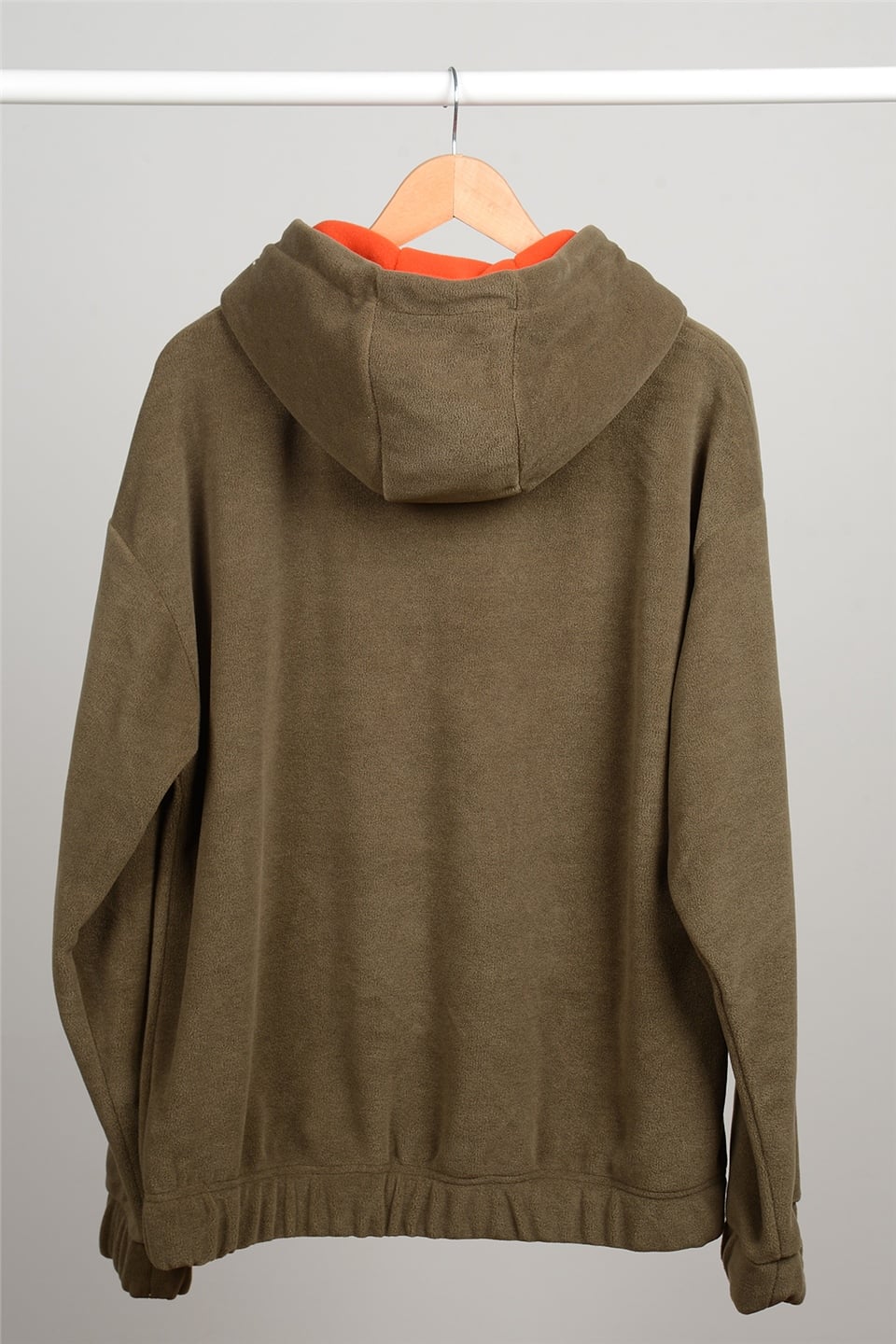 ADAM BOXESOversize Kapüşonlu Polar Sweatshirt Myndo - Haki