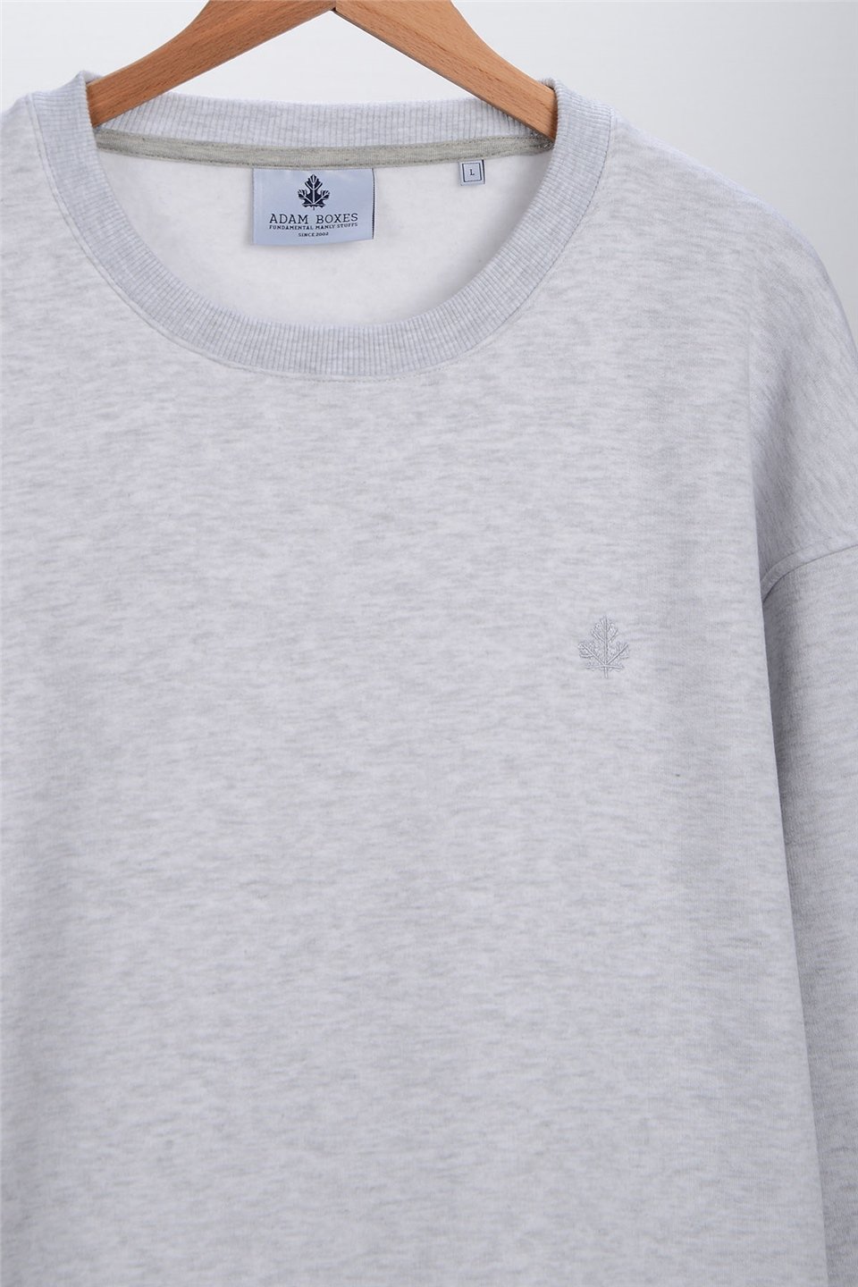 ADAM BOXESOversize O-Yaka Sweatshirt Alinda - Açık Gri