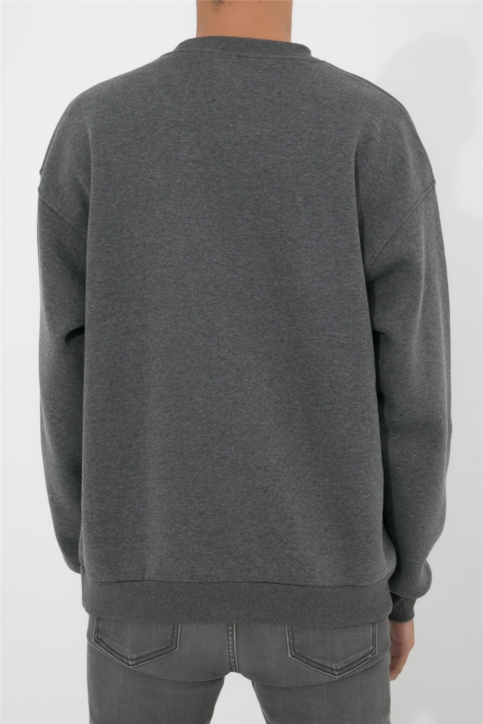 ADAM BOXESOversize O-Yaka Sweatshirt Alinda - Antrasit