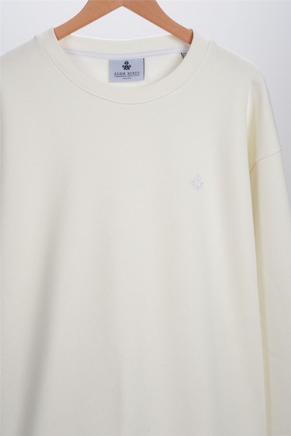 ADAM BOXESOversize O-Yaka Sweatshirt Alinda - Ekru