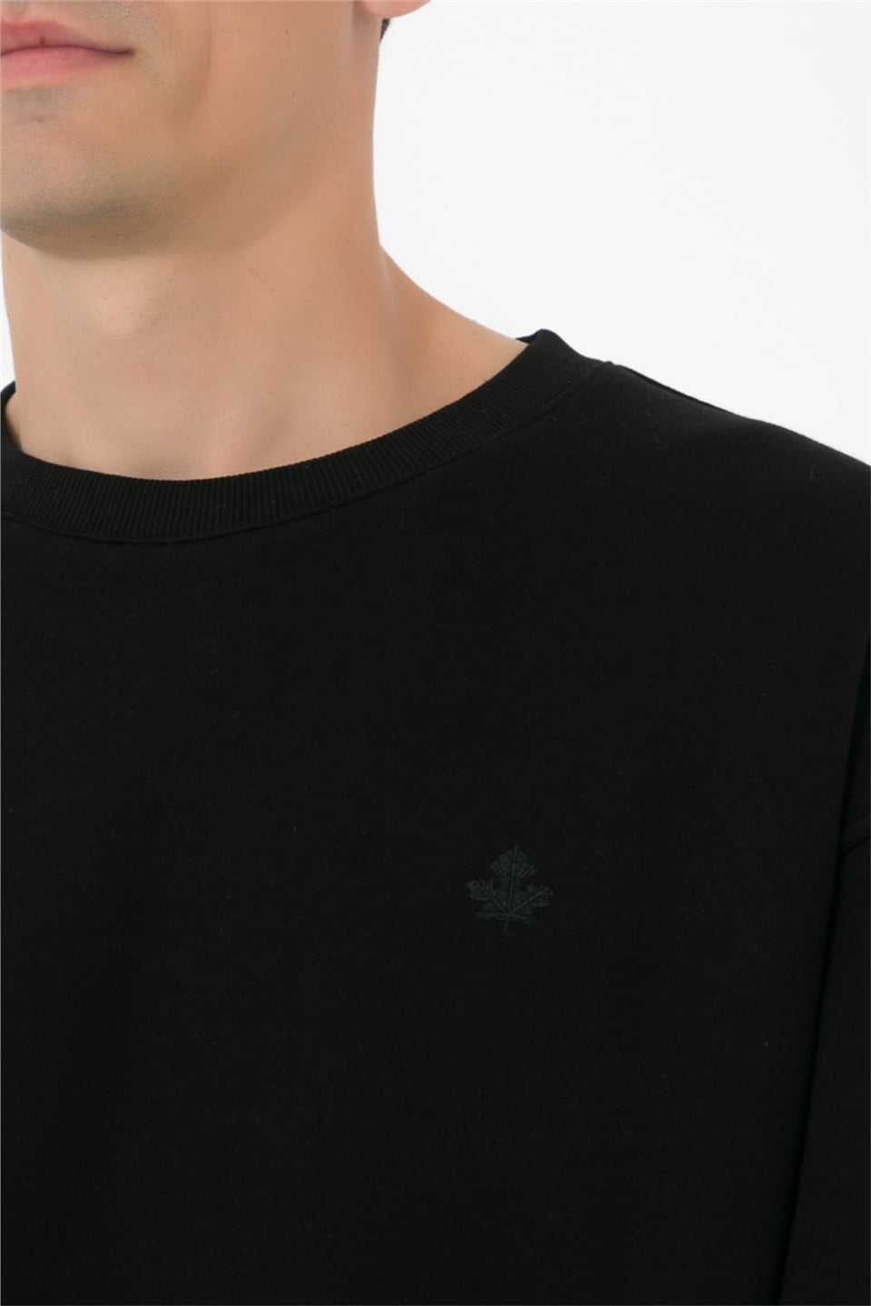 ADAM BOXESOversize O-Yaka Sweatshirt Alinda - Siyah