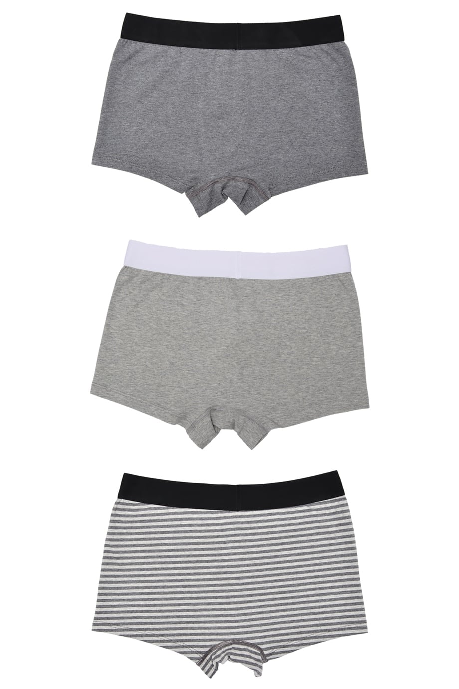 Boxer Trunk Cosy 
3'lü Paket - Gri, Antrasit, Gri Çizgili