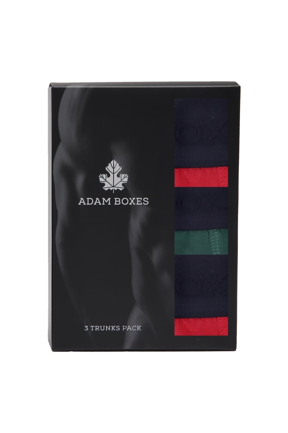 Boxer Trunk Gracia 
3'lü Paket - Bordo, Koyu Yeşil