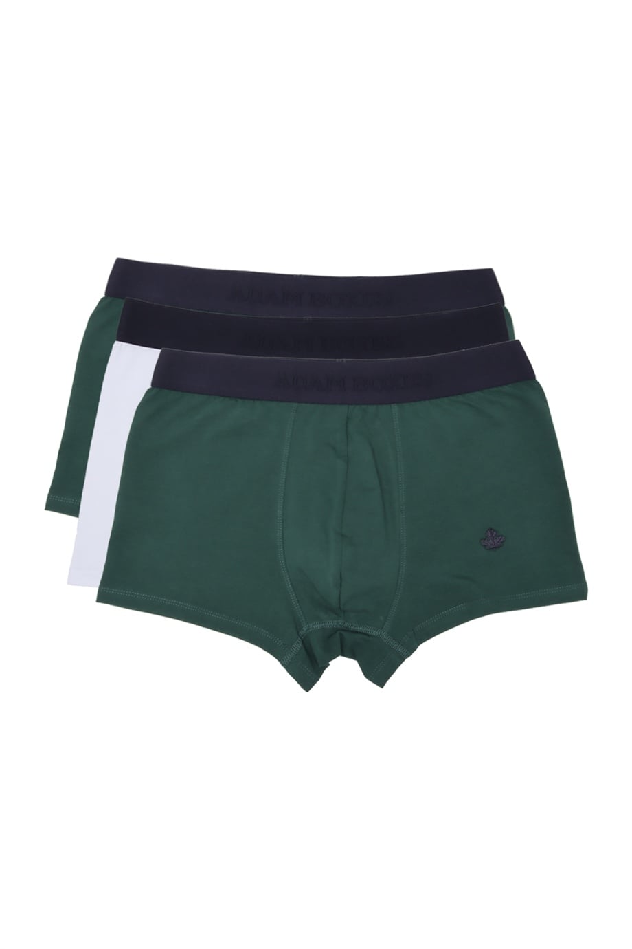 Boxer Trunk Gracia 
3'lü Paket - Koyu Yeşil, Beyaz