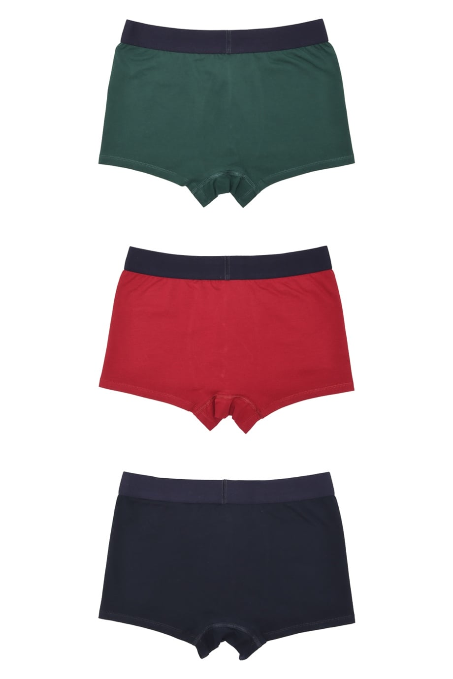 Boxer Trunk Gracia 
3'lü Paket - Koyu Yeşil, Bordo, Lacivert