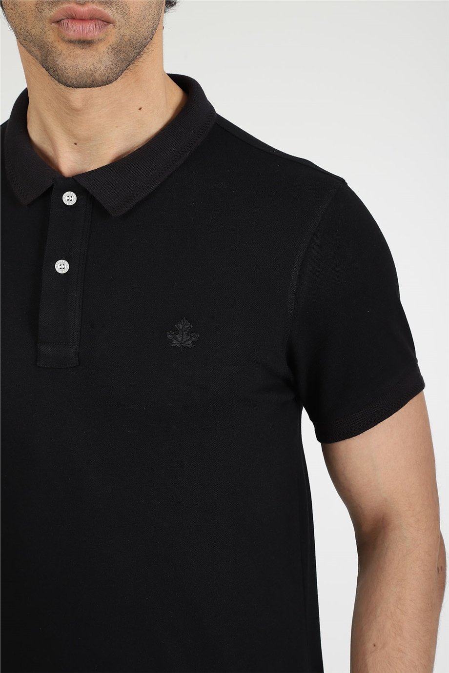 Polo Yaka T-shirt Tune -Siyah