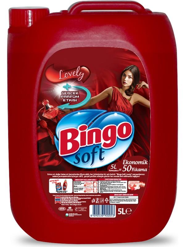 Bingo Soft Lovely Çamaşır Yumuşatıcı 5 L