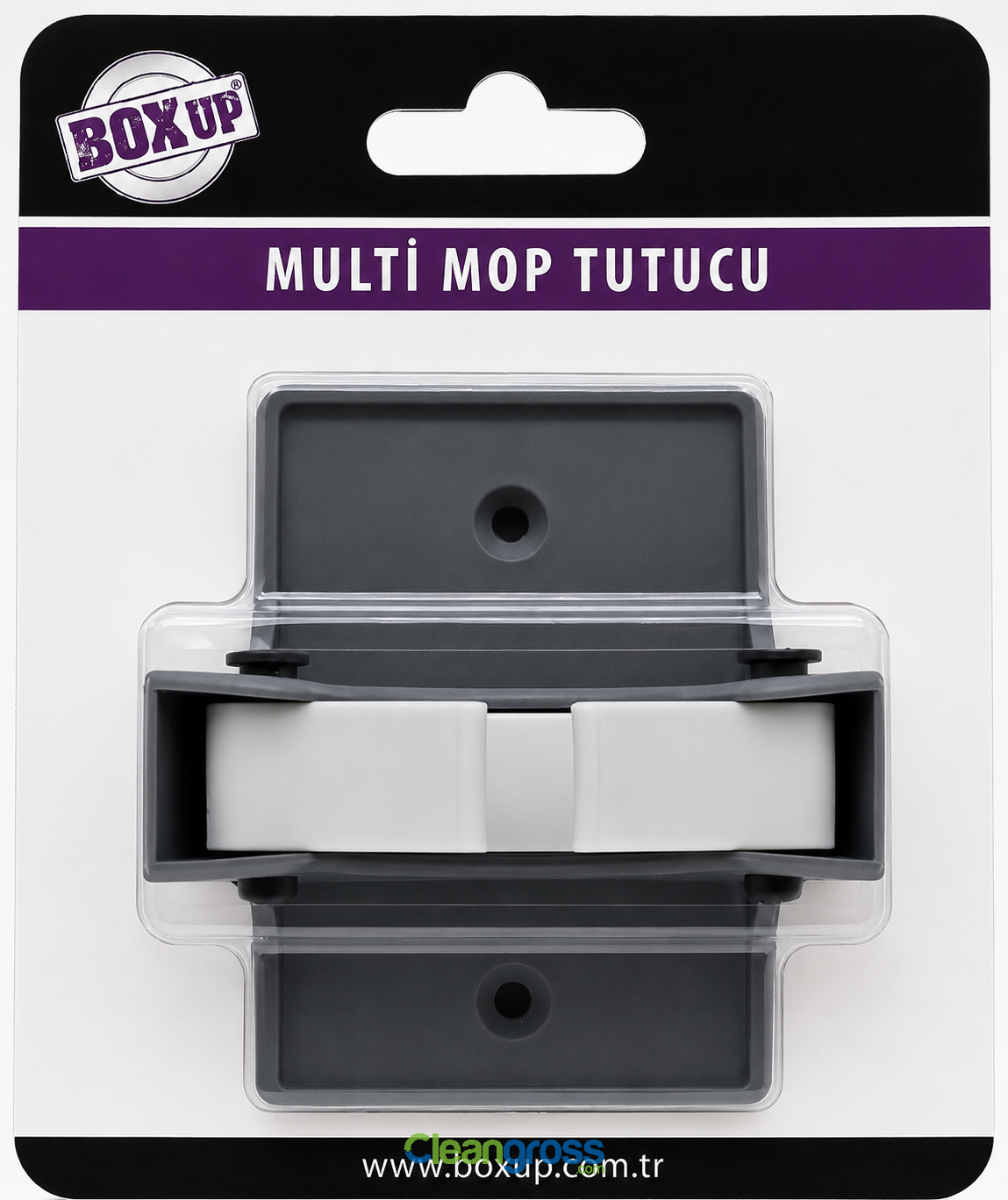 Boxup 1 Adet Paspas Süpürge Fırça ve Mop Askısı Sap Tutucu Banyo Askı Yapışkanlı Multi Mop Tutucu