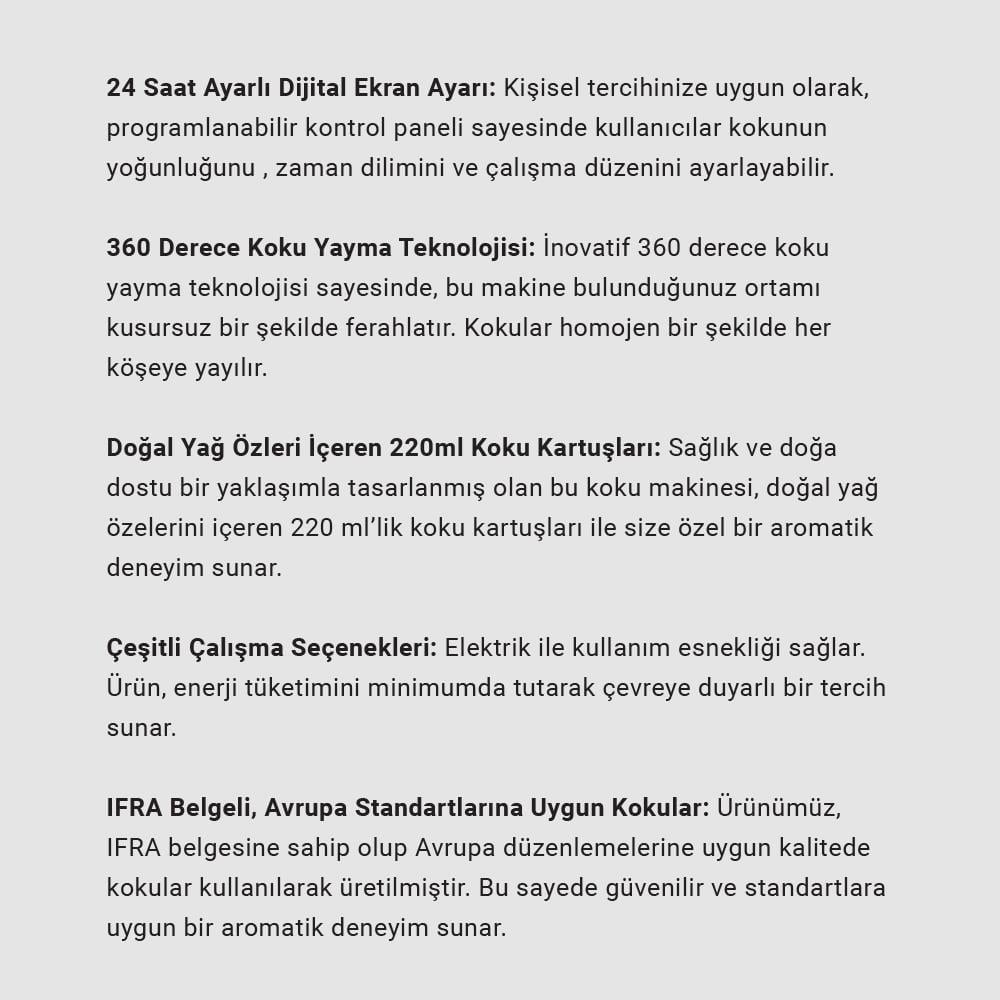 Carpex A1 Pro 900-X Geniş Alan Koku Makinesi Beyaz
