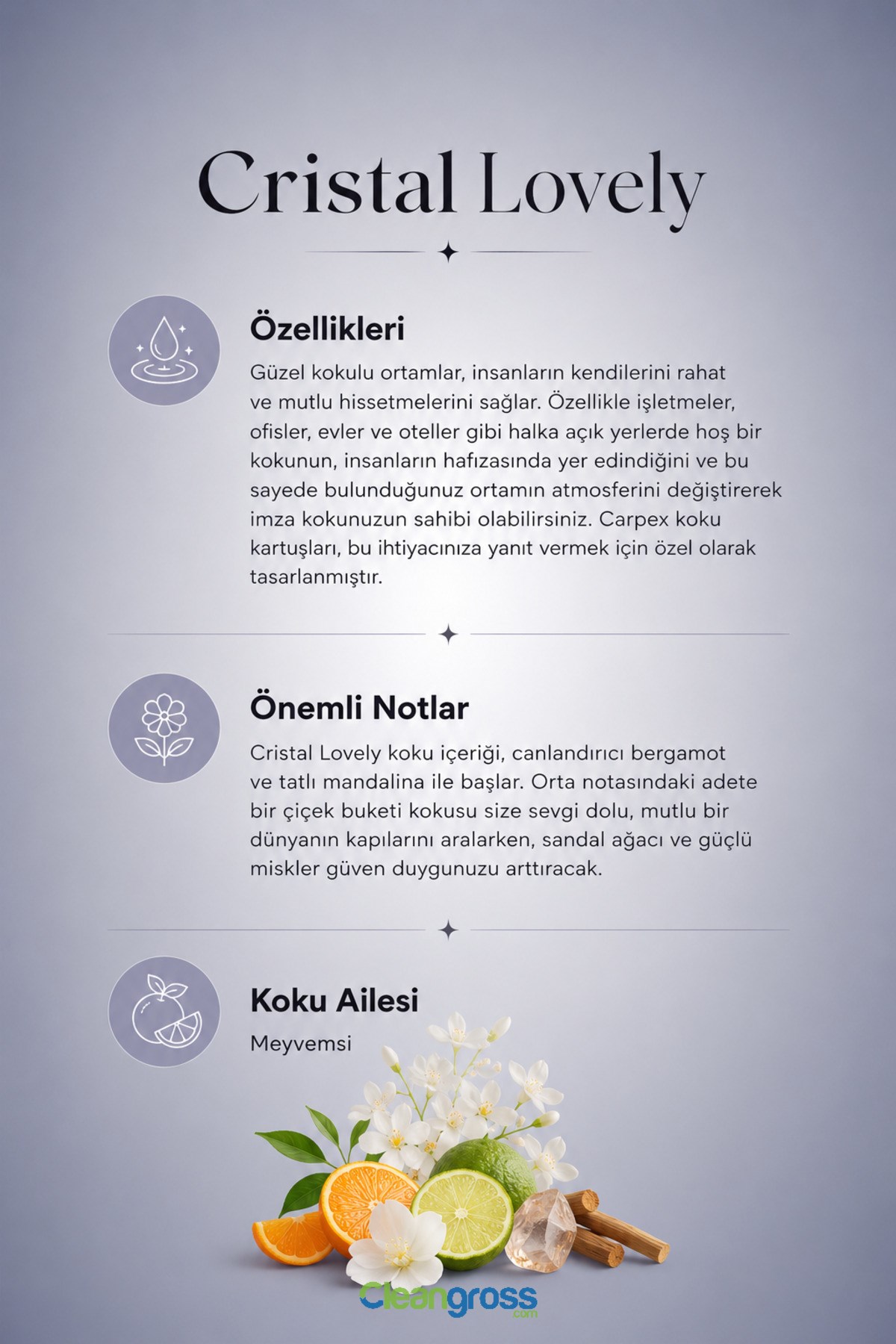 CARPEX Cristal Lovely A1 Koku Kartuşu 200 ML Classic Seri