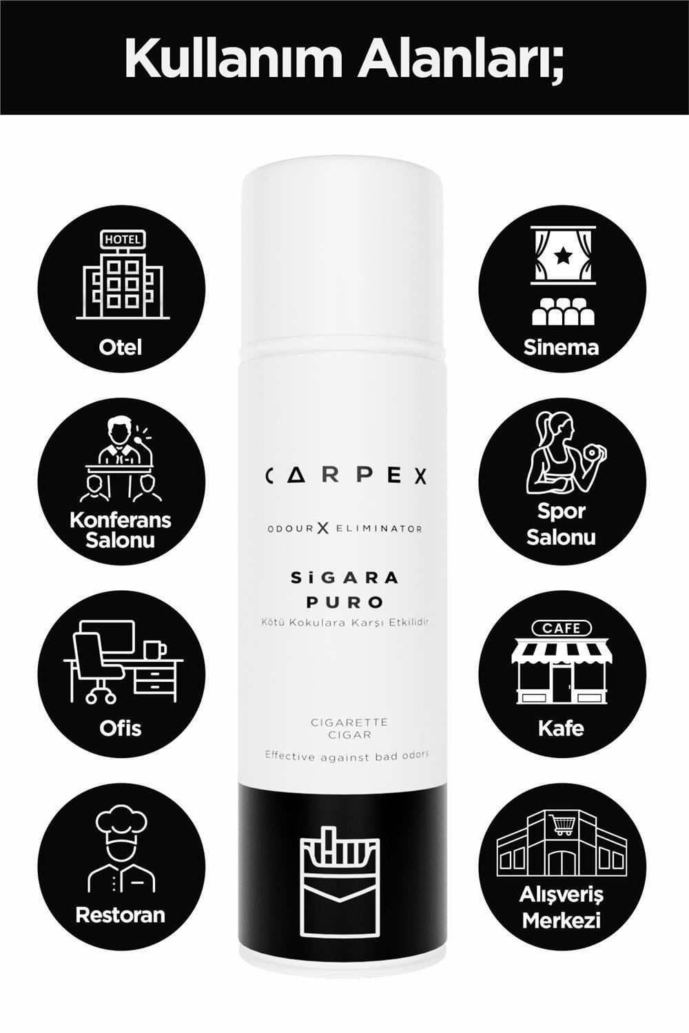 Carpex Sigara Puro Kötü Koku Giderici Sprey 500 ml