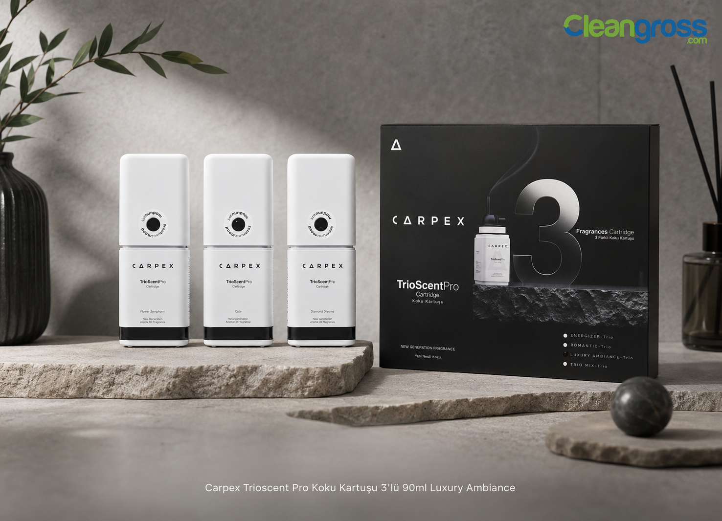 Carpex Trioscent Pro Koku Kartuşu 3'lü 90ml Luxury Ambiance